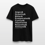 Generally a Nice Person Funny Typography T-Shirt – Sarcastic Humor Tee for Realistic People - black