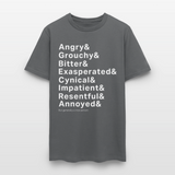 Generally a Nice Person Funny Typography T-Shirt – Sarcastic Humor Tee for Realistic People - charcoal