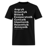 Generally a Nice Person Funny Typography T-Shirt – Sarcastic Humor Tee for Realistic People - black