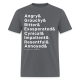 Generally a Nice Person Funny Typography T-Shirt – Sarcastic Humor Tee for Realistic People - charcoal